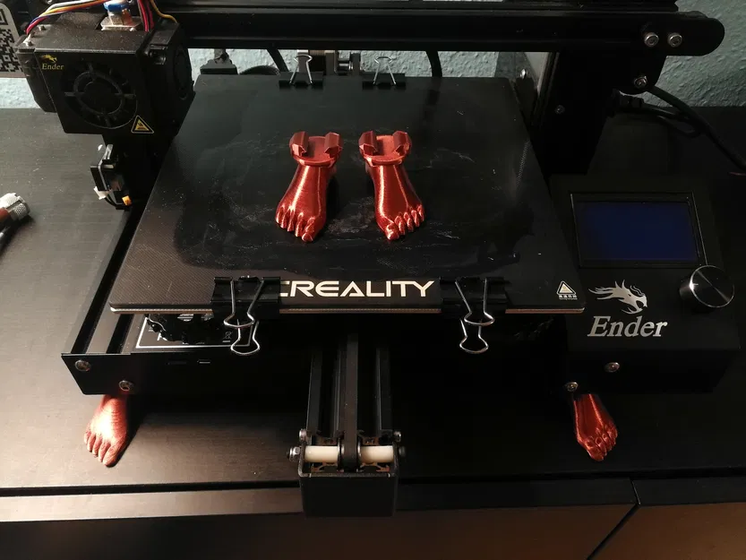 Bộ chân đế hình bàn chân cho Ender 3 hoặc các thanh nhôm định hình 40x40 - Image 1