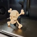 Mô hình đầu lâu và xương chéo 3D (Jolly Roger) độc đáo - Thumbnail 3