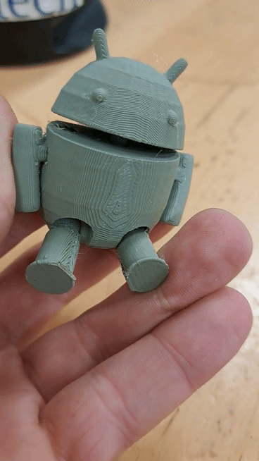 Mô hình logo Android với các bộ phận cử động linh hoạt - Thumbnail 1