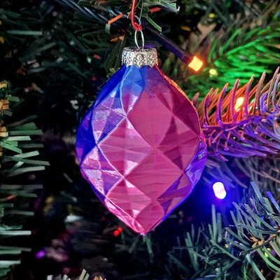 Đồ trang trí cây thông Noel kiểu xoắn ốc Low Poly