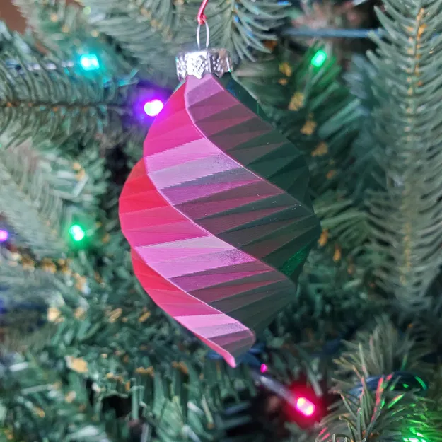 Đồ trang trí cây thông Noel kiểu xoắn ốc Low Poly - Image 6