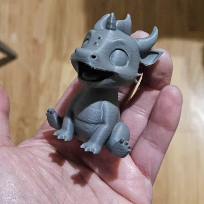 Mô hình rồng con Toothless (rồng không răng) trang trí 3D