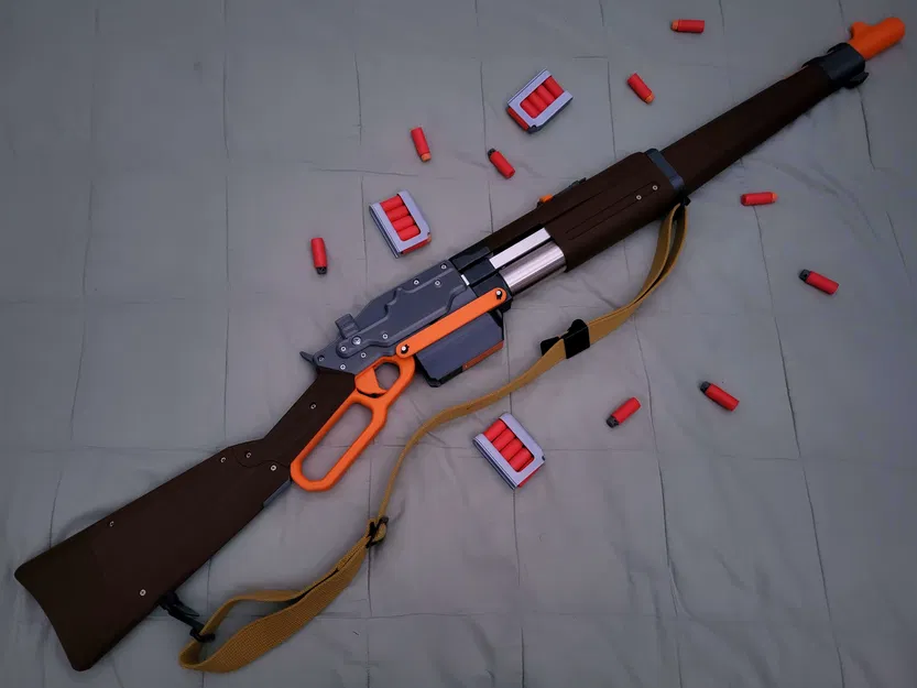 SLARP Lever Action Foam Dart Blaster - Biến thể SLAB phong cách Winchester M1895 - Image 1