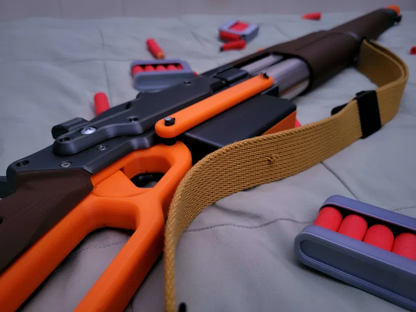 SLARP Lever Action Foam Dart Blaster - Biến thể SLAB phong cách Winchester M1895 - Image 2