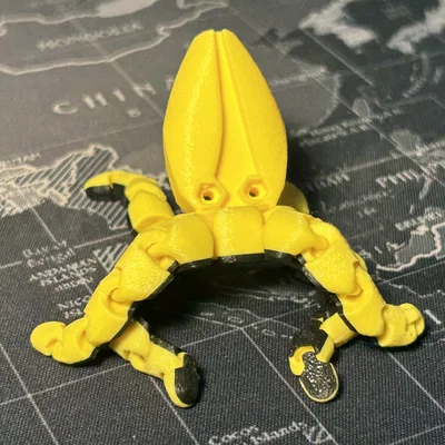 Mô hình Mực ống cử động linh hoạt (Articulated Squid)