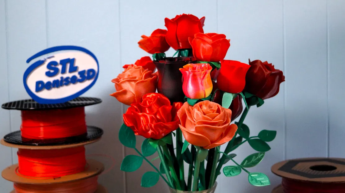 Mẫu cuống hoa hồng 3D đa năng, dễ in và lắp ráp - Image 4