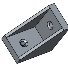 Ke góc vuông (Angle bracket) in 3D dùng lắp ráp nội thất kệ tủ