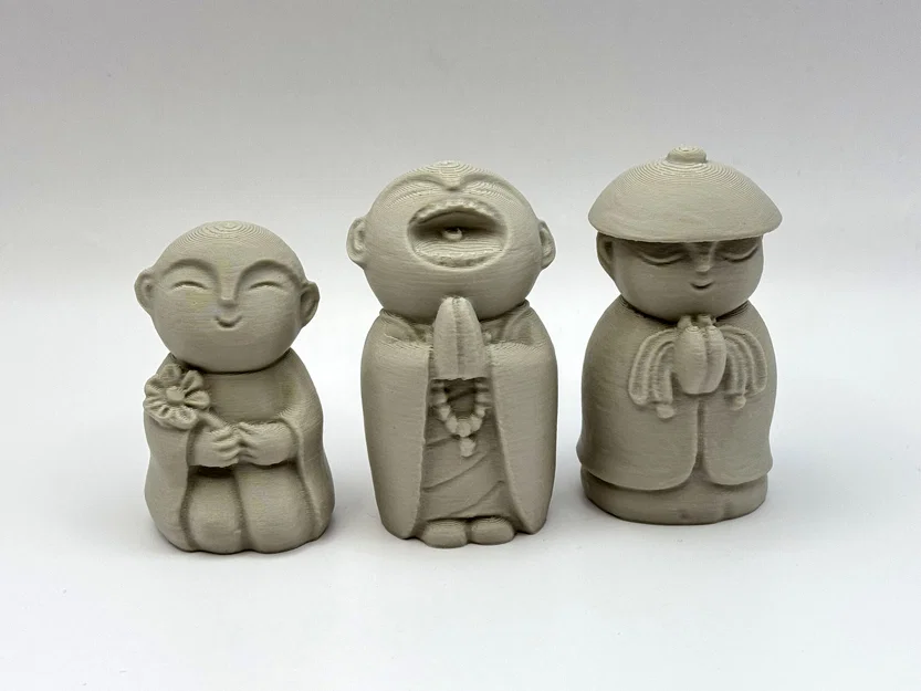 Bộ Ba Chú Tiểu - Mô hình trang trí dễ thương - Image 1