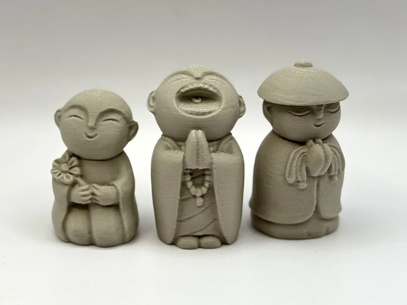 Bộ Ba Chú Tiểu - Mô hình trang trí dễ thương - Image 2