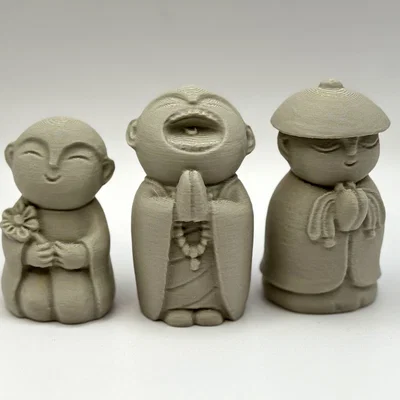Bộ Ba Chú Tiểu - Mô hình trang trí dễ thương