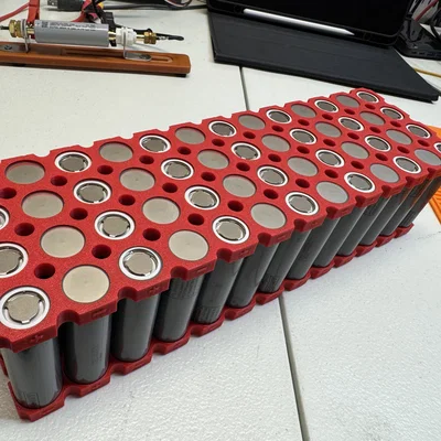 Khung Cố Định Pin 13S4P 21700 - Cho Bộ Pin 48V 20Ah Chắc Chắn