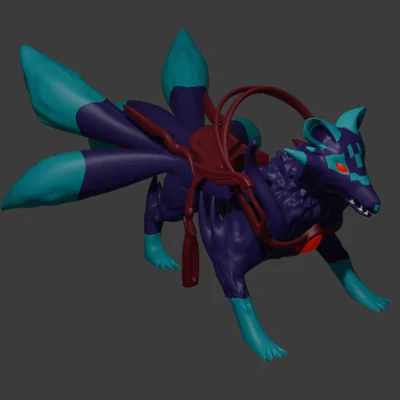 Mô hình Kitsune transformation - Roblox Blox Fruits