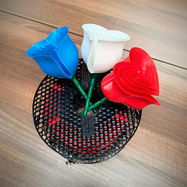 Cành Hoa Hồng Valentine - chế độ Vase mode - Image 2