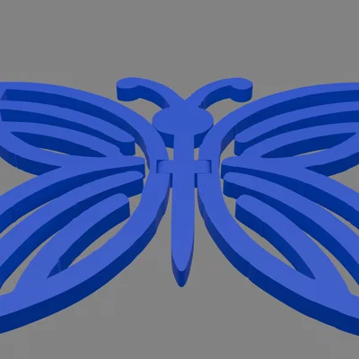 Mô hình bướm khớp nối linh hoạt (Articulated Butterfly) in 3D