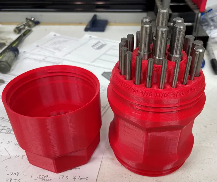 Hộp đựng mũi khoan Brad Point 25 chi tiết tự in 3D tiện dụng - Image 1