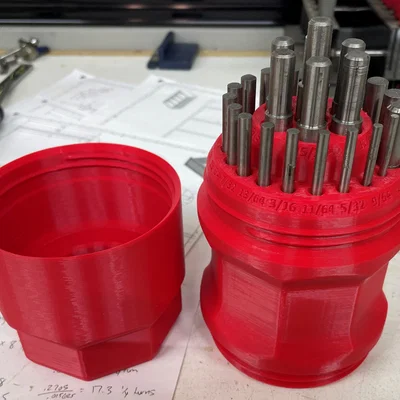 Hộp đựng mũi khoan Brad Point 25 chi tiết tự in 3D tiện dụng