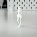 Mô hình thu nhỏ Người phụ nữ/Cô gái tập thể hình cho Diorama - Thumbnail 1