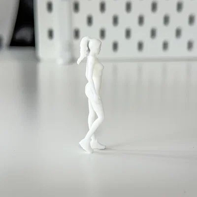 Mô hình thu nhỏ Người phụ nữ/Cô gái tập thể hình cho Diorama