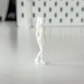 Mô hình thu nhỏ Người phụ nữ/Cô gái tập thể hình cho Diorama - Thumbnail 3