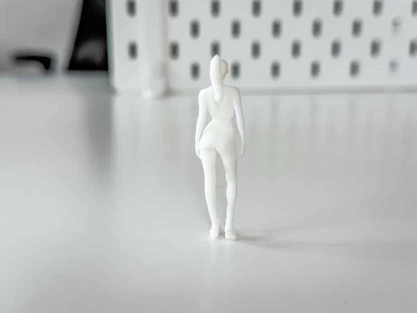 Mô hình thu nhỏ Người phụ nữ/Cô gái tập thể hình cho Diorama - Image 4