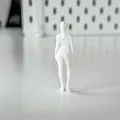 Mô hình thu nhỏ Người phụ nữ/Cô gái tập thể hình cho Diorama - Thumbnail 4