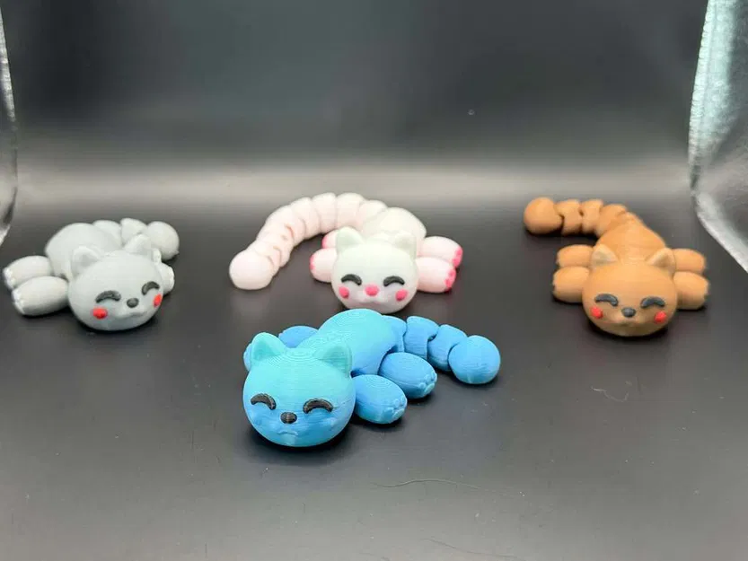 Chú Mèo Kawaii Nhỏ Xinh Có Khớp Cử Động Được - Image 2