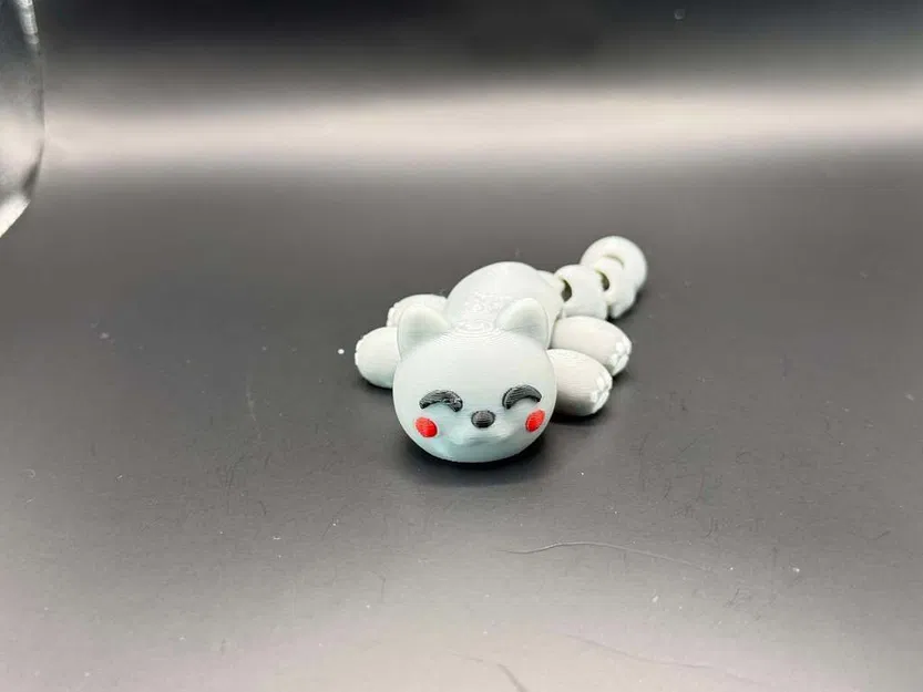 Chú Mèo Kawaii Nhỏ Xinh Có Khớp Cử Động Được - Image 3