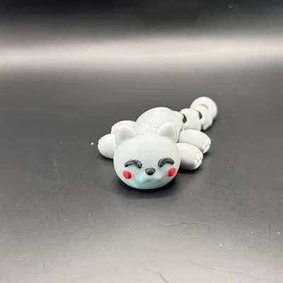 Chú Mèo Kawaii Nhỏ Xinh Có Khớp Cử Động Được