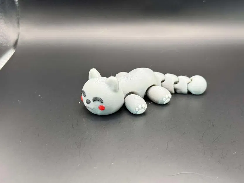 Chú Mèo Kawaii Nhỏ Xinh Có Khớp Cử Động Được - Image 4