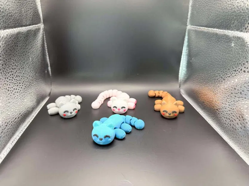 Chú Mèo Kawaii Nhỏ Xinh Có Khớp Cử Động Được - Image 12