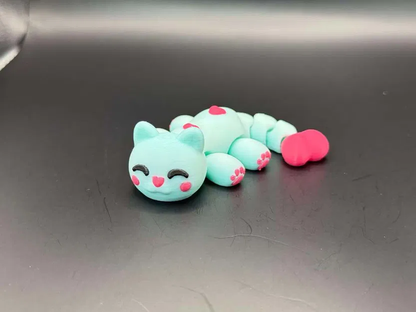 Mèo Kawaii Khớp Nối Valentine với Bàn Chân Xinh Xắn - Image 2