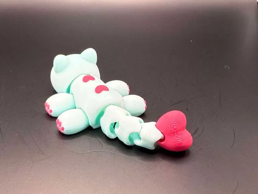 Mèo Kawaii Khớp Nối Valentine với Bàn Chân Xinh Xắn - Image 4