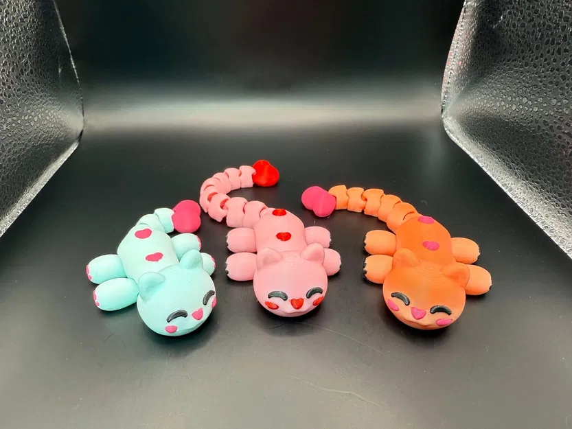 Mèo Kawaii Khớp Nối Valentine với Bàn Chân Xinh Xắn - Image 7