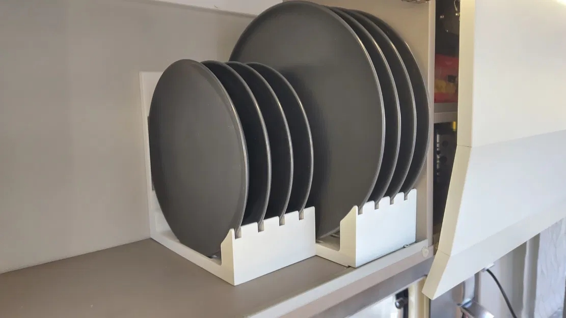 Khay giữ đĩa 3D cho xe cắm trại (Campervan) - Gọn gàng và yên tĩnh - Image 1