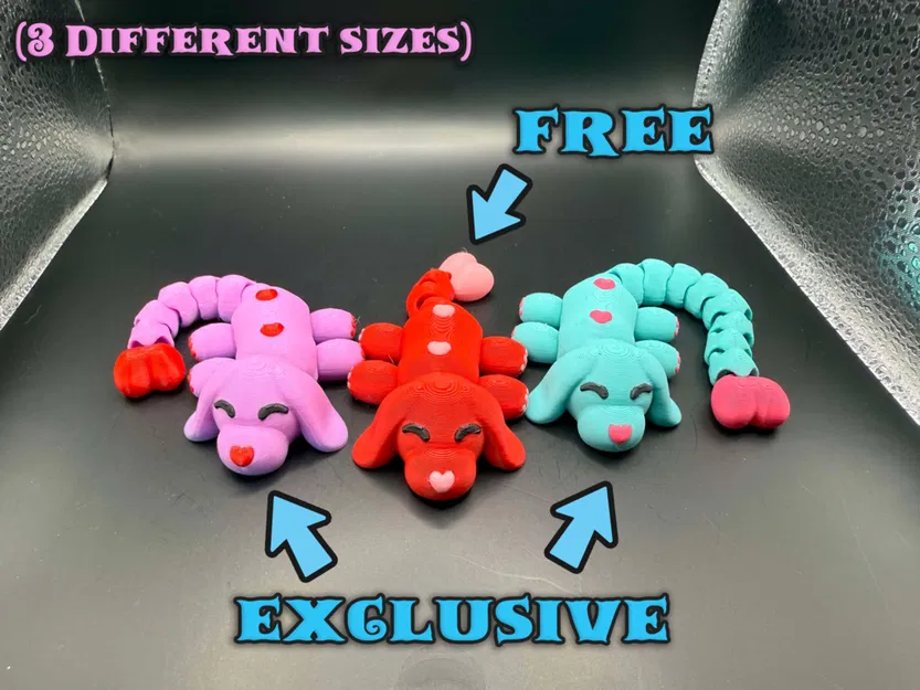 Mô hình chú cún cử động Valentine với đôi chân dễ thương - Image 1