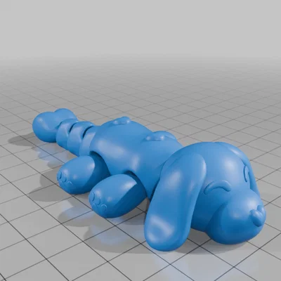 Mô hình chú cún cử động Valentine với đôi chân dễ thương