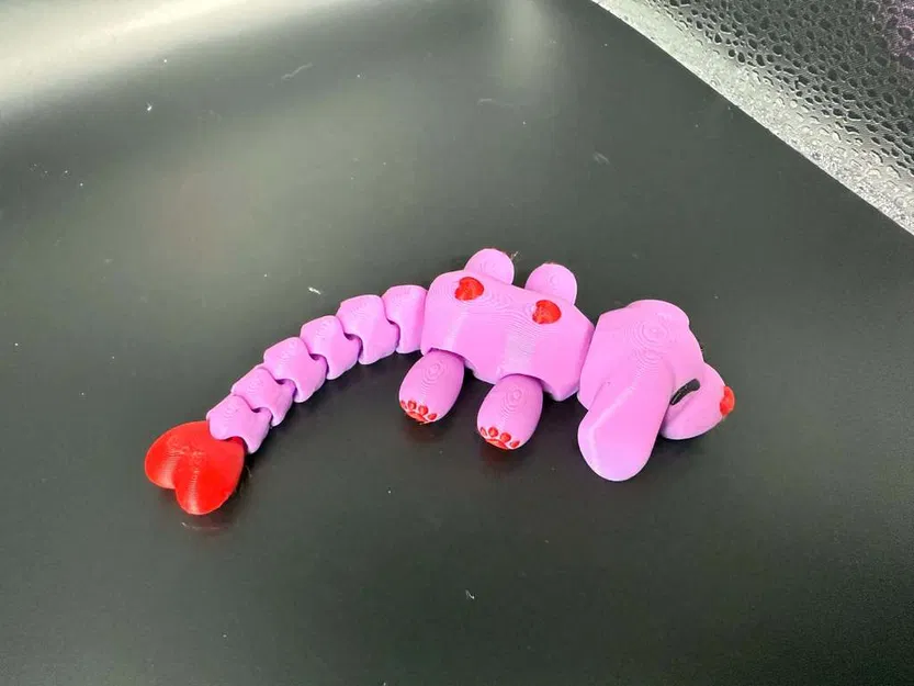 Mô hình chú cún cử động Valentine với đôi chân dễ thương - Image 3