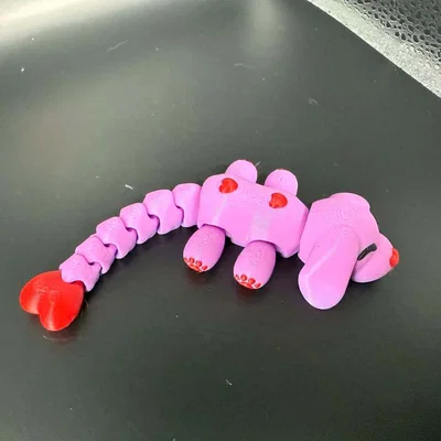 Mô hình chú cún cử động Valentine với đôi chân dễ thương