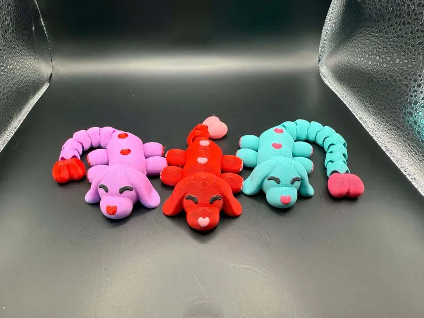 Mô hình chú cún cử động Valentine với đôi chân dễ thương - Image 9