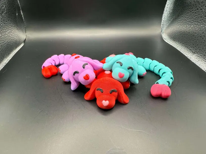 Mô hình chú cún cử động Valentine với đôi chân dễ thương - Image 10