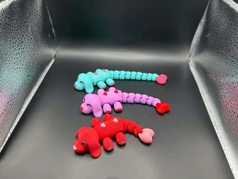 Mô hình chú cún cử động Valentine với đôi chân dễ thương - Image 11