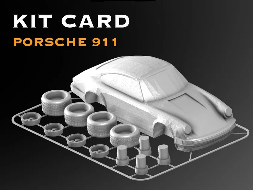 Mô hình Kit Card Porsche 911 - Image 1