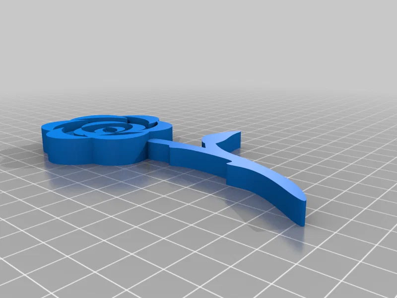 Mô hình hoa hồng đế bằng (Flat Base Rose Flower) trang trí - Image 2