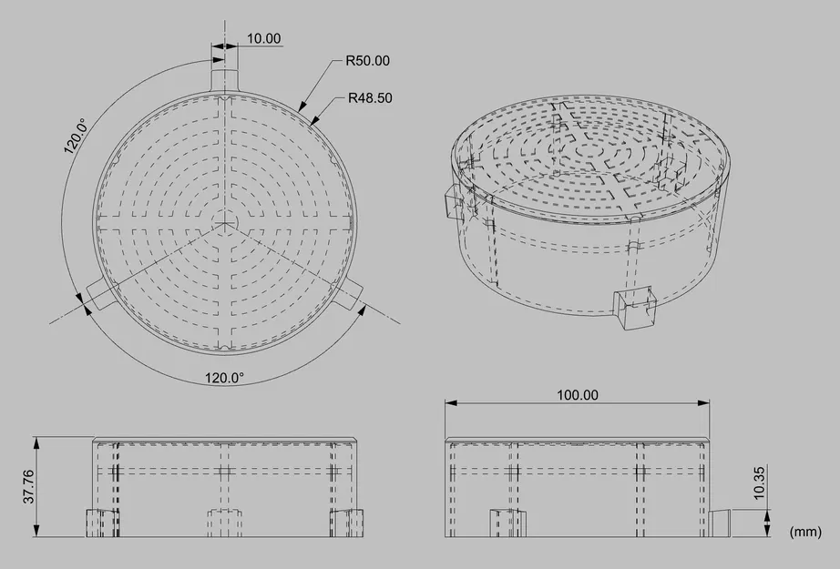 Nắp đậy ngàm Bowens cho Godox và Flashpoint AD-B2 in 3D - Image 6