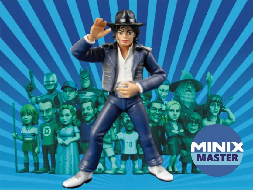 Mô hình 3D Michael Jackson Minix - Tượng trang trí cực chất - Image 1