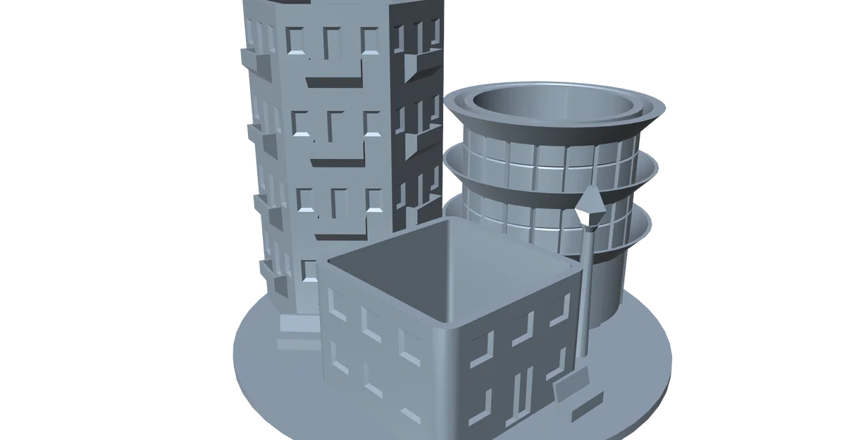 Khay Cắm Bút Mô Hình Thành Phố 3D Độc Đáo Để Bàn - Image 4