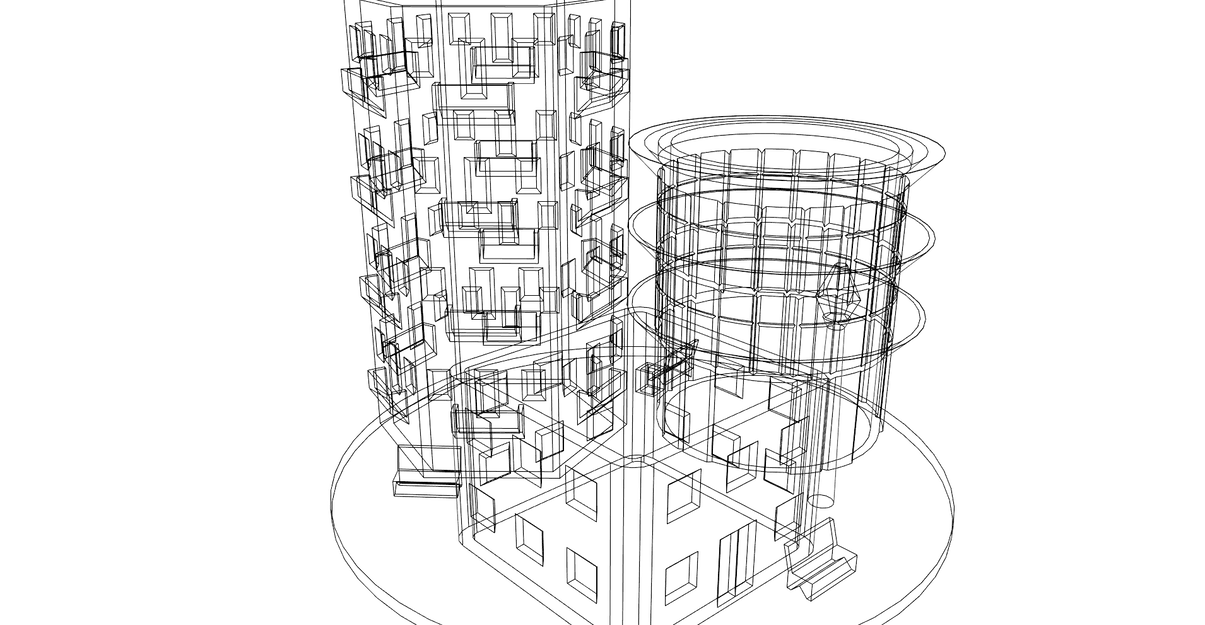 Khay Cắm Bút Mô Hình Thành Phố 3D Độc Đáo Để Bàn - Image 7