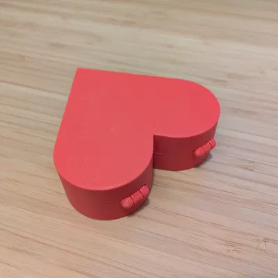 Hộp quà hình trái tim tặng Valentine có chốt khóa snap lock