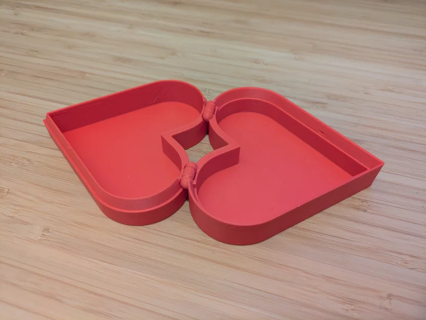 Hộp quà hình trái tim tặng Valentine có chốt khóa snap lock - Image 4