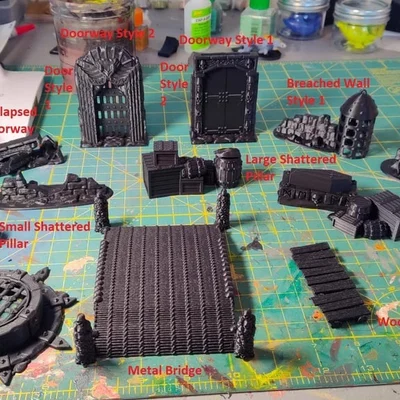 Bộ địa hình Warcry Catacombs cho người chơi wargame